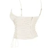 Antonella Off White Gorset z wegańskiej skóry Antonella Off White Gorset z wegańskiej skóry