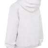 Biała bawełniana bluza z kapturem i polarową podszewką Muse Biała bawełniana bluza z kapturem i polarową podszewką Muse