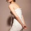 Biała bawełniana mini sukienka Marlene z haftem angielskim Biała bawełniana mini sukienka Marlene z haftem angielskim