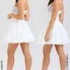 Biała bawełniana mini sukienka z gorsetem Rosaria Biała bawełniana mini sukienka z gorsetem Rosaria
