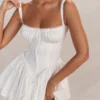 Biała mini sukienka gorsetowa Pietra Biała mini sukienka gorsetowa Pietra