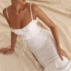 Biała sukienka maxi „Eve” z haftem Biała sukienka maxi „Eve” z haftem