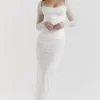 Biała sukienka maxi Katarina Biała sukienka maxi Katarina