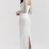 Biała sukienka maxi Katarina Biała sukienka maxi Katarina