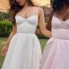 Biała tiulowa sukienka midi Mademoiselle Biała tiulowa sukienka midi Mademoiselle