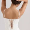 Biały bawełniany top gorsetowy Cadie Biały bawełniany top gorsetowy Cadie