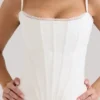 Biały bawełniany top gorsetowy Cadie Biały bawełniany top gorsetowy Cadie