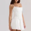 Biały bawełniany top gorsetowy Cadie Biały bawełniany top gorsetowy Cadie