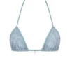 Bikini z trójkątnymi miseczkami w niebieski wzór paisley Bikini z trójkątnymi miseczkami w niebieski wzór paisley