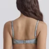 Biustonosz bikini z fiszbinami w niebieski wzór paisley Biustonosz bikini z fiszbinami w niebieski wzór paisley