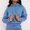 Bluza z kapturem Halo Azure z bawełnianym polarem Bluza z kapturem Halo Azure z bawełnianym polarem
