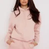 Bluza z kapturem Halo Blush z bawełnianym polarem w stylu oversize Bluza z kapturem Halo Blush z bawełnianym polarem w stylu oversize