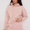Bluza z kapturem Halo Blush z bawełnianym polarem w stylu oversize Bluza z kapturem Halo Blush z bawełnianym polarem w stylu oversize