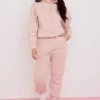 Bluza z kapturem Halo Blush z bawełnianym polarem w stylu oversize Bluza z kapturem Halo Blush z bawełnianym polarem w stylu oversize