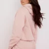Bluza z kapturem Halo Blush z bawełnianym polarem w stylu oversize Bluza z kapturem Halo Blush z bawełnianym polarem w stylu oversize