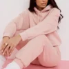 Bluza z kapturem Halo Blush z bawełnianym polarem w stylu oversize Bluza z kapturem Halo Blush z bawełnianym polarem w stylu oversize