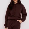 Bluza z kapturem Halo Chocolate z bawełnianym polarem Bluza z kapturem Halo Chocolate z bawełnianym polarem