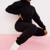 Bluza z kapturem Halo Ink z bawełny z polarową podszewką