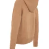 Bluza z kapturem Jionni z mieszanki kaszmiru w kolorze camel Bluza z kapturem Jionni z mieszanki kaszmiru w kolorze camel