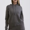 Bluza z kapturem Jionni z mieszanki kaszmiru w kolorze grafitowym Bluza z kapturem Jionni z mieszanki kaszmiru w kolorze grafitowym