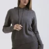 Bluza z kapturem Jionni z mieszanki kaszmiru w kolorze grafitowym Bluza z kapturem Jionni z mieszanki kaszmiru w kolorze grafitowym