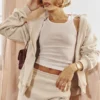 Bluza z kapturem Mirage Cloud z bawełnianym polarem i zamkiem Bluza z kapturem Mirage Cloud z bawełnianym polarem i zamkiem