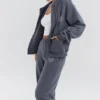 Bluza z kapturem Mirage Slate z bawełnianym polarem i zamkiem Bluza z kapturem Mirage Slate z bawełnianym polarem i zamkiem