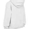 Bluza z kapturem Mirage w kolorze jasnoszarym melanżowym z podszewką z polaru