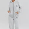 Bluza z kapturem Mirage w kolorze jasnoszarym melanżowym z podszewką z polaru