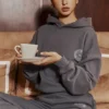 Bluza z kapturem Muse Slate z bawełnianym polarem Bluza z kapturem Muse Slate z bawełnianym polarem