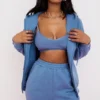 Bluza z kapturem Storm Azure z bawełnianym polarem i zamkiem Bluza z kapturem Storm Azure z bawełnianym polarem i zamkiem