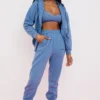 Bluza z kapturem Storm Azure z bawełnianym polarem i zamkiem Bluza z kapturem Storm Azure z bawełnianym polarem i zamkiem