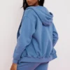 Bluza z kapturem Storm Azure z bawełnianym polarem i zamkiem Bluza z kapturem Storm Azure z bawełnianym polarem i zamkiem
