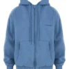 Bluza z kapturem Storm Azure z bawełnianym polarem i zamkiem Bluza z kapturem Storm Azure z bawełnianym polarem i zamkiem