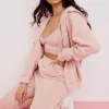 Bluza z kapturem Storm Blush z bawełnianym polarem i zamkiem błyskawicznym Bluza z kapturem Storm Blush z bawełnianym polarem i zamkiem błyskawicznym