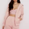 Bluza z kapturem Storm Blush z bawełnianym polarem i zamkiem błyskawicznym Bluza z kapturem Storm Blush z bawełnianym polarem i zamkiem błyskawicznym
