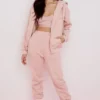 Bluza z kapturem Storm Blush z bawełnianym polarem i zamkiem błyskawicznym Bluza z kapturem Storm Blush z bawełnianym polarem i zamkiem błyskawicznym
