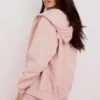 Bluza z kapturem Storm Blush z bawełnianym polarem i zamkiem błyskawicznym Bluza z kapturem Storm Blush z bawełnianym polarem i zamkiem błyskawicznym