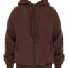 Bluza z kapturem Storm Chocolate z polarową podszewką i zamkiem Bluza z kapturem Storm Chocolate z polarową podszewką i zamkiem