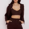 Bluza z kapturem Storm Chocolate z polarową podszewką i zamkiem Bluza z kapturem Storm Chocolate z polarową podszewką i zamkiem
