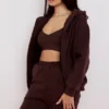 Bluza z kapturem Storm Chocolate z polarową podszewką i zamkiem Bluza z kapturem Storm Chocolate z polarową podszewką i zamkiem