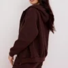Bluza z kapturem Storm Chocolate z polarową podszewką i zamkiem Bluza z kapturem Storm Chocolate z polarową podszewką i zamkiem