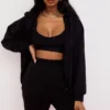 Bluza z kapturem Storm Ink z bawełnianym polarem i zamkiem Bluza z kapturem Storm Ink z bawełnianym polarem i zamkiem