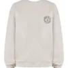 Bluza z okrągłym dekoltem z bawełnianego polaru Haze Cloud Bluza z okrągłym dekoltem z bawełnianego polaru Haze Cloud