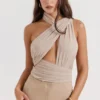 Body Cheyanne Ecru z marszczeniami Body Cheyanne Ecru z marszczeniami
