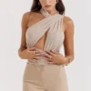 Body Cheyanne Ecru z marszczeniami Body Cheyanne Ecru z marszczeniami