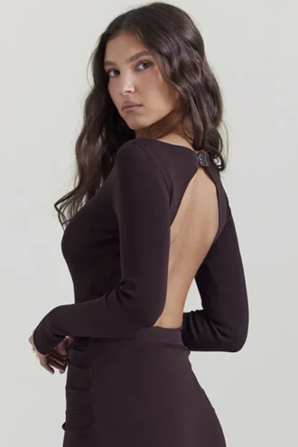 Body Inoe Espresso z odkrytymi plecami