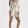 Caprice Cream Dainty Knit Mini Sukienka Caprice Cream Dainty Knit Mini Sukienka