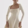 Caprice Cream Dainty Knit Mini Sukienka Caprice Cream Dainty Knit Mini Sukienka