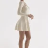Caprice Cream Dainty Knit Mini Sukienka Caprice Cream Dainty Knit Mini Sukienka